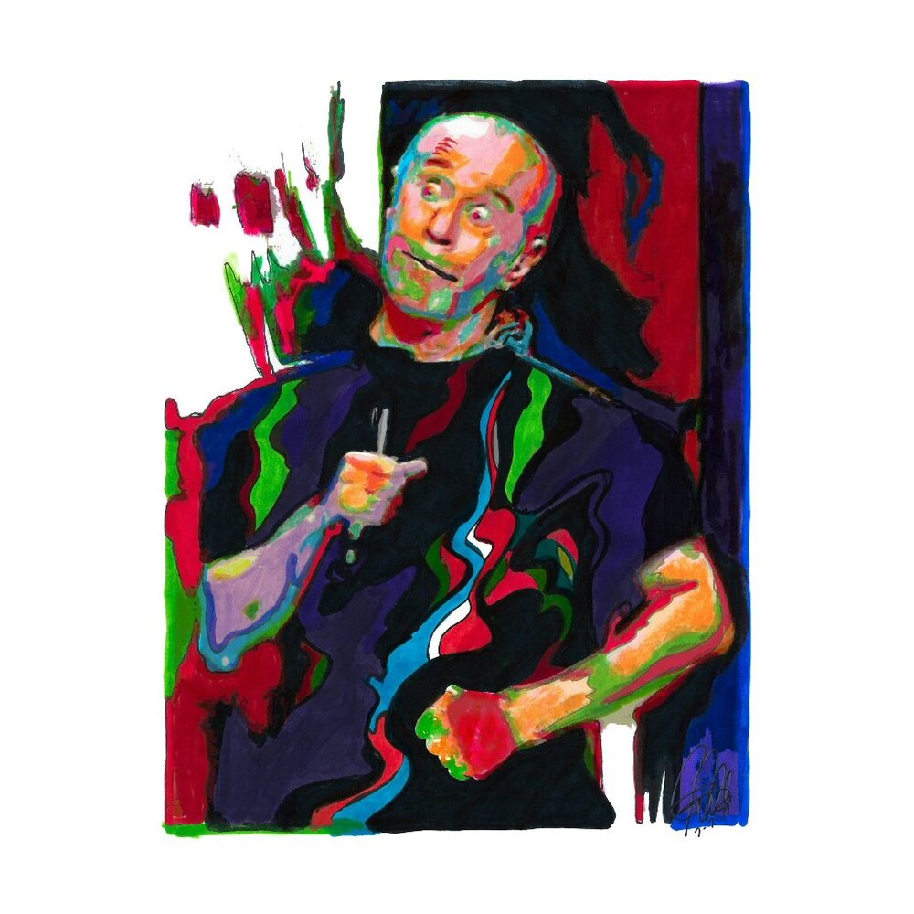 George Carlin Comedian Comedy Poster Print Wall Art 13x19